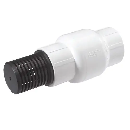 Valve 1-1/2" D X 1-1/2" D Plastic Spring Loaded Valve 1-1/2" D X 1-1/2" D Plastic Spring Loaded