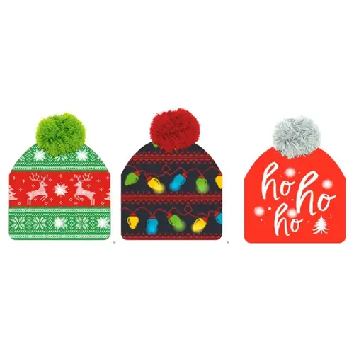 Light Up Hat Christmas - pack of 24 Light Up Hat Christmas - pack of 24