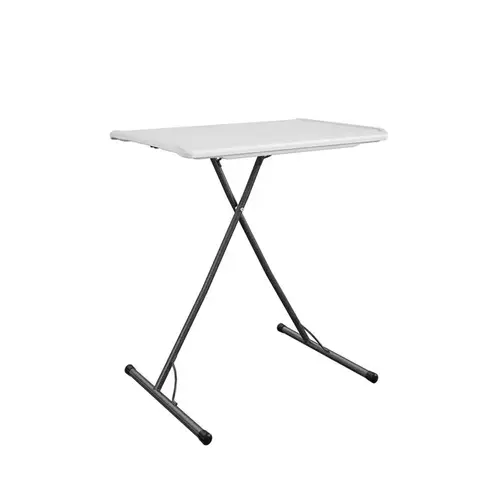 Adjustable Height Table 18.03" W X 31.26" L Rectangular White