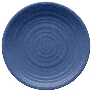 TarHong DN22909377 Dinner Plate Blue Bamboo Planta Artisan 10.5" D Blue