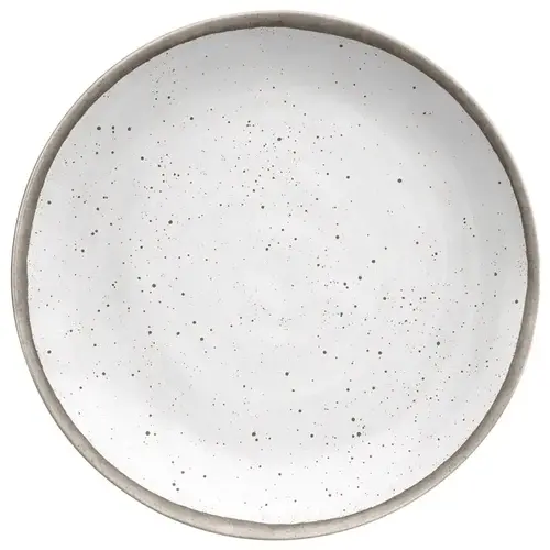 Dinner Plate Gray/White Bamboo Retreat Pottery 10.5" D Gray/White
