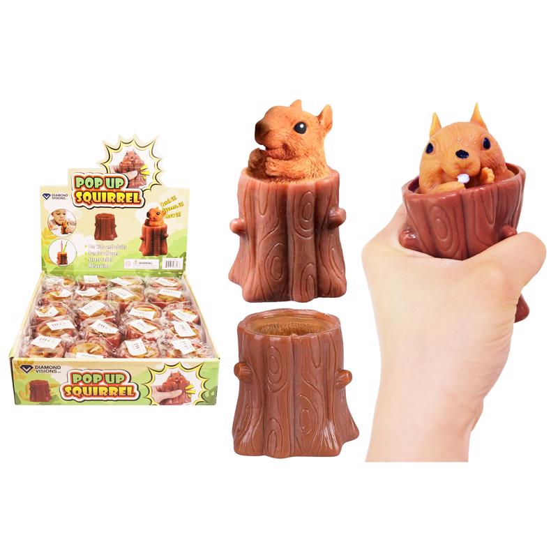 Diamond Visions TM-3328 Pop-Up Squeeze Toy Silicone Brown Brown