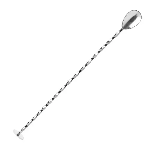 Cocktail Mixing Spoon Silver Stainless Steel Silver Cocktail Mixing Spoon Silver Stainless Steel Silver