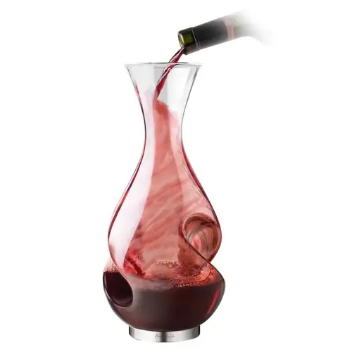 Aerating Wine Pourer 25.4 oz Clear Glass/Stainless Steel Clear Aerating Wine Pourer 25.4 oz Clear Glass/Stainless Steel Clear