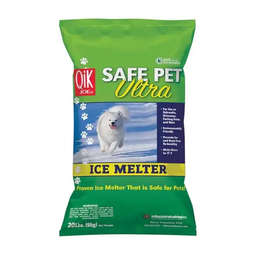 Ice Melt Safe Pet Ultra MG-104 Pet Friendly Solid 20 lb Ice Melt Safe Pet Ultra MG-104 Pet Friendly Solid 20 lb