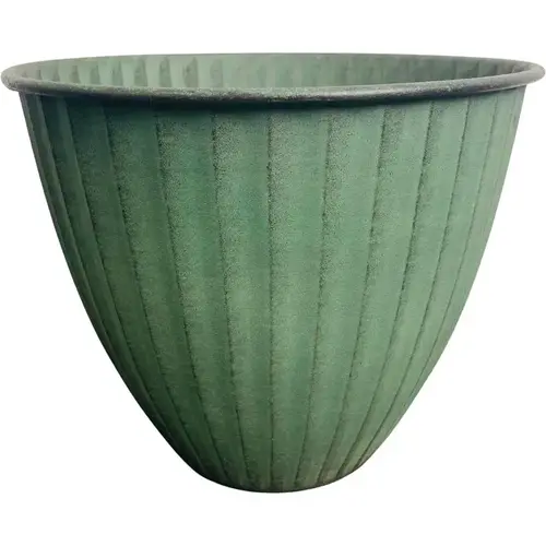 Planter Monroe 8" D Metal Sage Sage Planter Monroe 8" D Metal Sage Sage