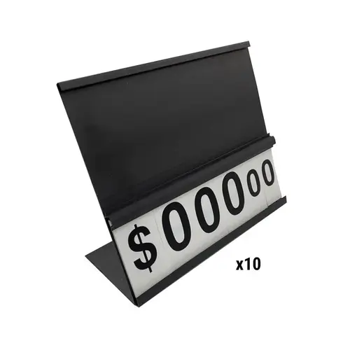 POP Display Black Grilling Table Top Channels Plastic Black POP Display Black Grilling Table Top Channels Plastic Black