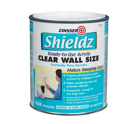 Acrylic Wall Size, Clear, 1 qt, Gloss, Liquid
