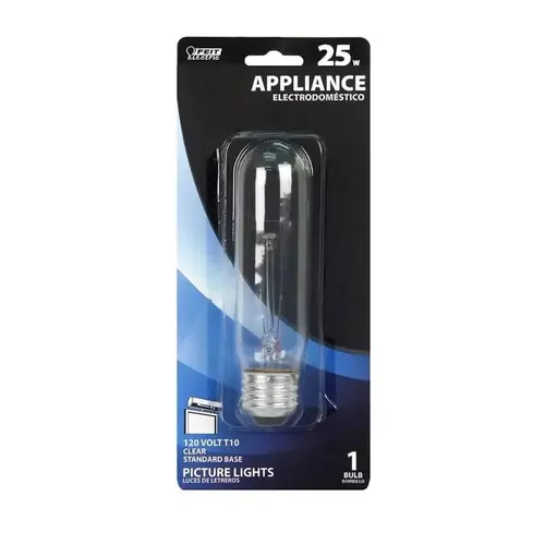 Incandescent Bulb 25 W T10 Specialty E26 (Medium) Clear - pack of 12 Incandescent Bulb 25 W T10 Specialty E26 (Medium) Clear - pack of 12