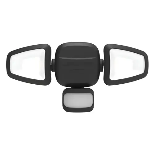 Security Light Motion-Sensing Battery Powered LED Black Black
