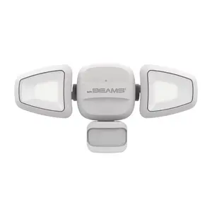 Mr. Beams MB3200-WHT Security Light Motion-Sensing Battery Powered LED White White