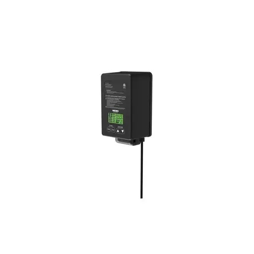 120W 4-Mode Low Voltage Landscape Lighting Hub/Transformer with Photocell Sensor Black