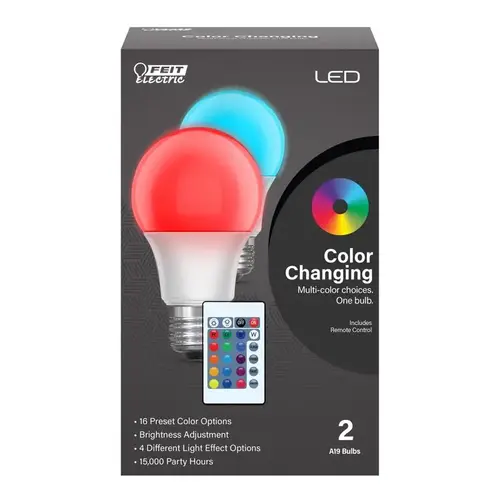 Party Bulb A19 E26 (Medium) Color Changing 5 Watt Equivalence White Party Bulb A19 E26 (Medium) Color Changing 5 Watt Equivalence White