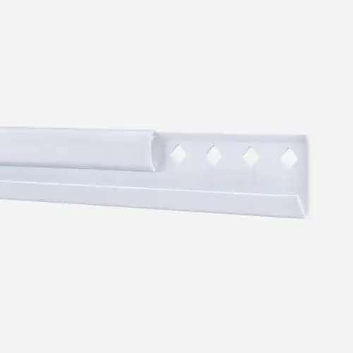 FreedomRail 24 In. White Horizontal Hanging Rail with Cover Epoxy-Coated
