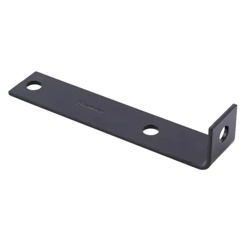 Corner Brace 1.5" H X 7.5" W X 1/8" D Black Steel Inside/Outside Black