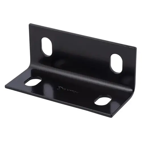 Corner Brace 2.09" H X 5" W X 1/8" D Black Steel Inside/Outside Black
