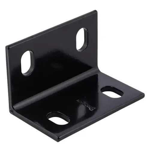 Corner Brace 4.62" H X 3" W X 1/4" D Black Steel Inside/Outside Brace Black
