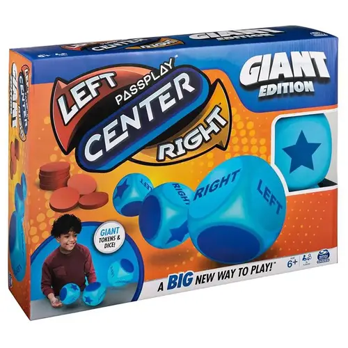 Left Center Right Game Giant Edition Multicolored 27 pc Multicolored Left Center Right Game Giant Edition Multicolored 27 pc Multicolored