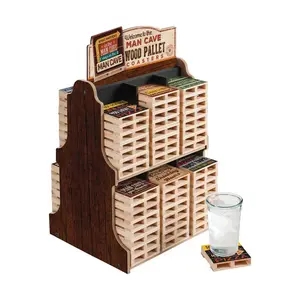 Highland 93-00171 Coasters Man Cave Wood 1