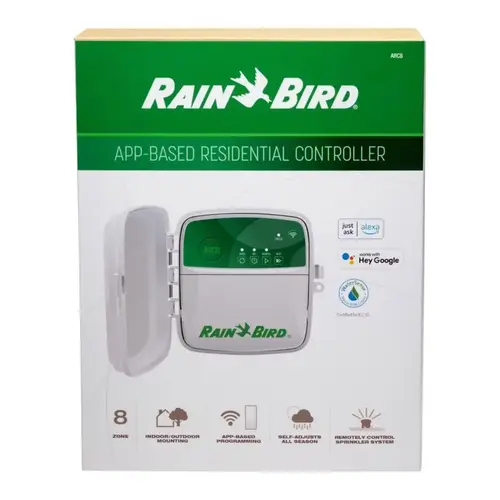 Rain Bird App-Based Residential Controller, IP24 Enclosure Gray Rain Bird App-Based Residential Controller, IP24 Enclosure Gray