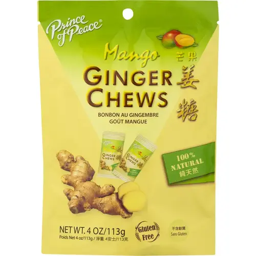 Chews Mango and Ginger 4 oz - pack of 12