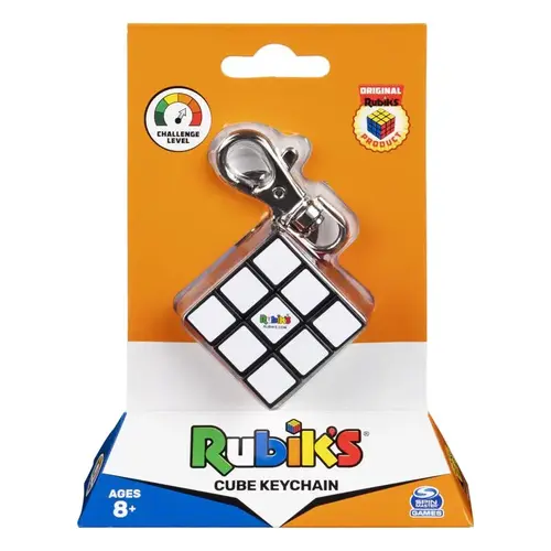 Cube Puzzle Keychain Rubik's Multicolored 1 pc Multicolored