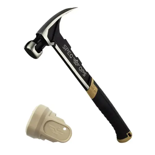 Framing Hammer 22 oz Milled Face 14.5" Polypropylene/TPR Handle Black/Flat Dark Earth Framing Hammer 22 oz Milled Face 14.5" Polypropylene/TPR Handle Black/Flat Dark Earth