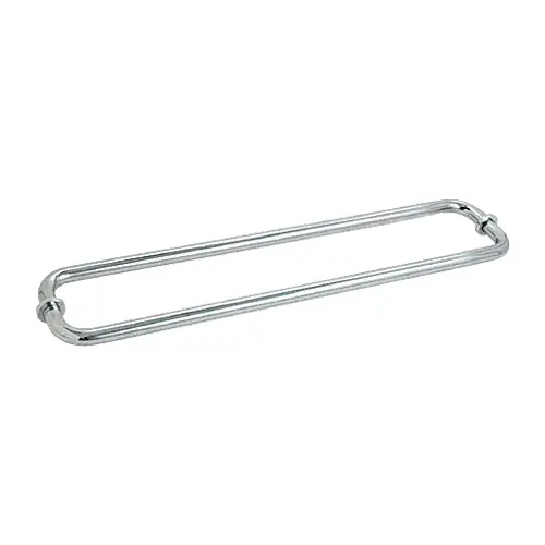 Polished Chrome 24" Back-to-Back Towel Bars for Glass Polished Chrome 24" Back-to-Back Towel Bars for Glass