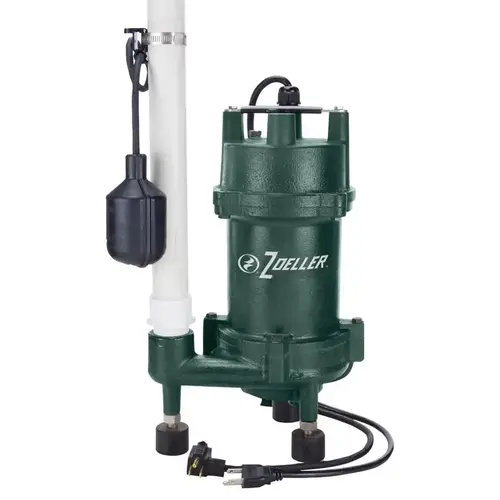 Grinding Pump Zoeller 1 HP 2535 gph Cast Iron Tethered Float Switch Grinding Pump Zoeller 1 HP 2535 gph Cast Iron Tethered Float Switch