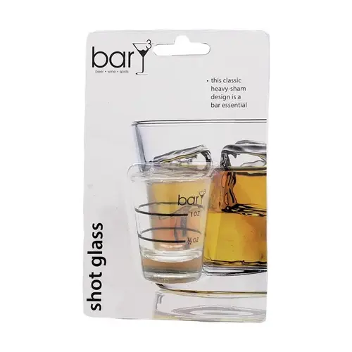 Shot Glass 1.5 oz Clear Glass Clear