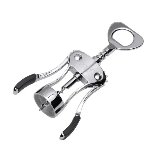 Wing Corkscrew Black/Silver Zinc Alloy Black/Silver