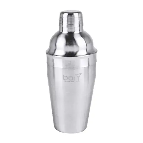 Cocktail Shaker with Strainer 18 oz Silver Stainless Steel Silver