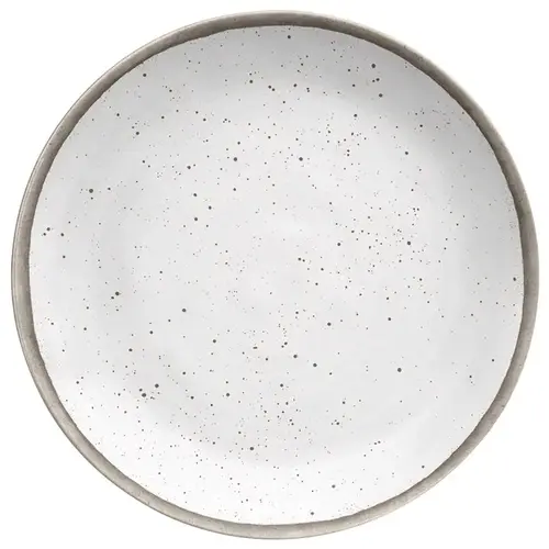 Salad Plate White Bamboo Retreat Pottery 8.5" D White Salad Plate White Bamboo Retreat Pottery 8.5" D White