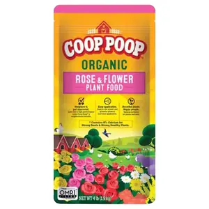 Coop Poop HGR464RF4 Plant Food Organic Soil Rose 4 lb