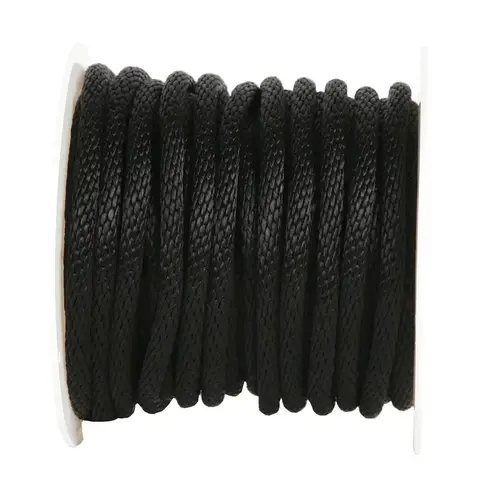 Derby Rope 5/8" D X 140 ft. L Black Solid Braided Polypropylene Black