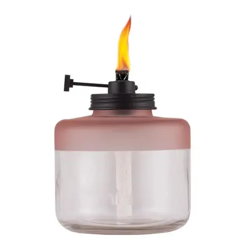 Tabletop Torch Adjustable Flame Pink Glass 6.5" Pink - pack of 6 Tabletop Torch Adjustable Flame Pink Glass 6.5" Pink - pack of 6