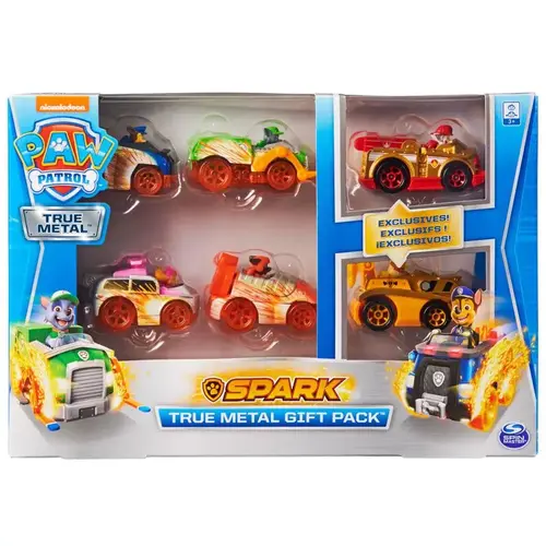 Toy Cars Paw Patrol Spark True Metal Metal Multicolored 6 pc Multicolored Toy Cars Paw Patrol Spark True Metal Metal Multicolored 6 pc Multicolored