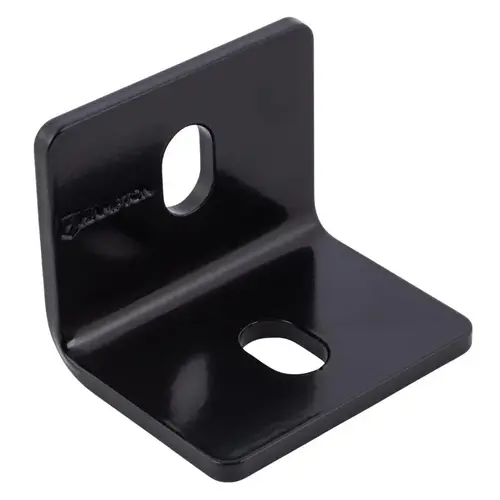Corner Brace 2.4" H X 3" W X 3/16" D Black Steel Inside/Outside Black