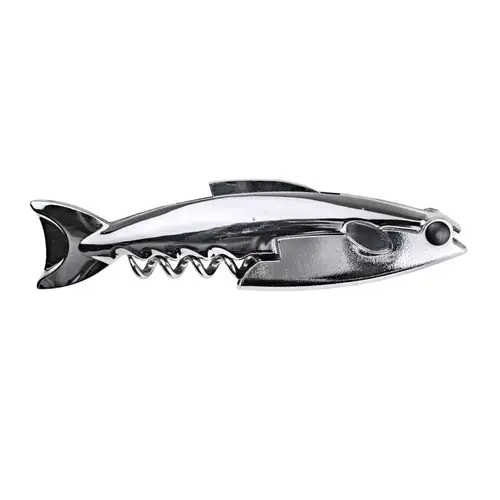 Waiter's Corkscrew Silver Stainless Steel Silver