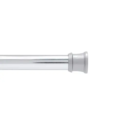 Shower Tension Rod, 42 to 72 in L Adjustable, Steel, Chrome Shower Tension Rod, 42 to 72 in L Adjustable, Steel, Chrome