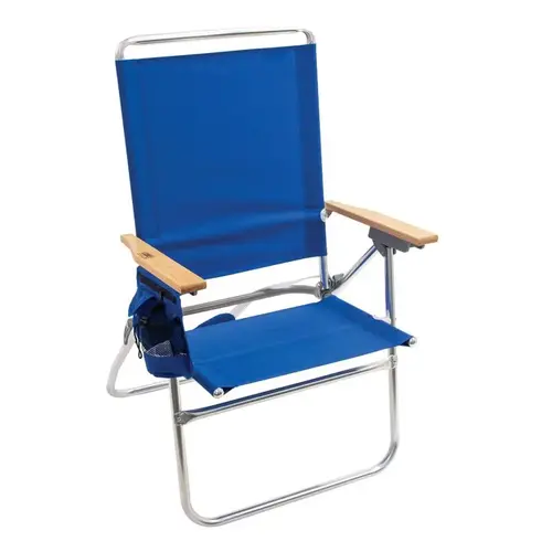 Folding Chair 7-Position Blue Beach Folding Chair 7-Position Blue Beach