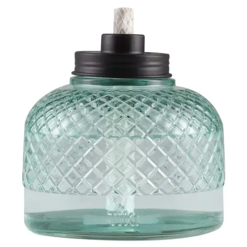 Tabletop Torch Blue Glass 5.80" Blue