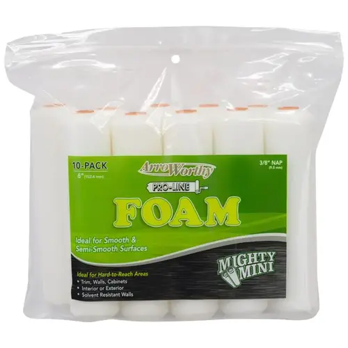 COVER RLR MINI FM 3/8 NP 6.5IN White - pack of 10 COVER RLR MINI FM 3/8 NP 6.5IN White - pack of 10