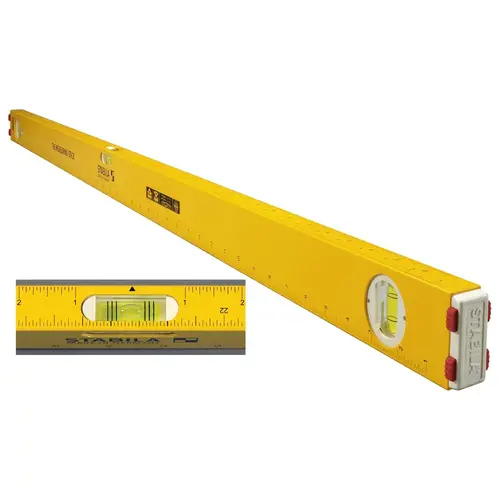 Level 48" Aluminum Type 80 A-2 Box Frame 3 vial Yellow Level 48" Aluminum Type 80 A-2 Box Frame 3 vial Yellow