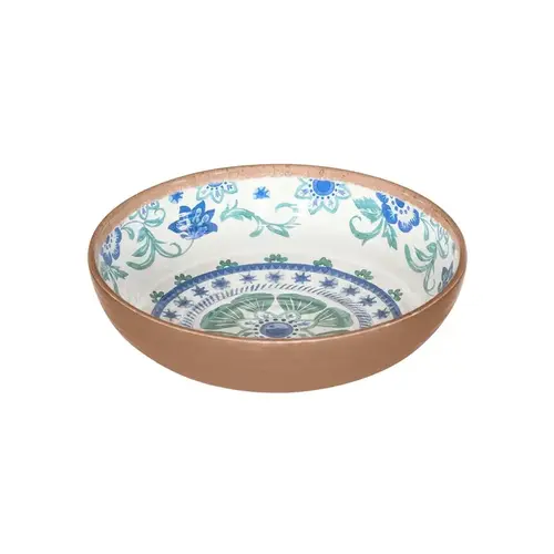 Bowl Multicolored Melamine Rio Turquoise Floral Multicolored