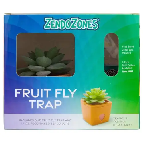 Fruit Fly Trap ZendoZones 1 box Terra Cotta Fruit Fly Trap ZendoZones 1 box Terra Cotta