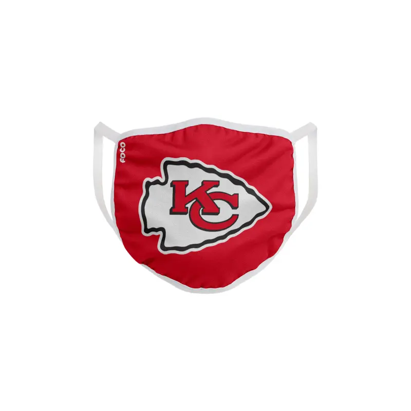 FOCO Face Mask Household MultiPurpose Kansas City Chiefs Multicolored Multicolored 194751473814