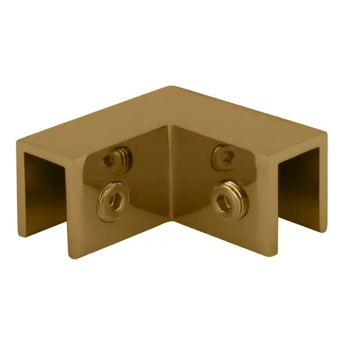 CRL Gold Plated 90 Degree "Sleeve Over" Glass Clamp CRL Gold Plated 90 Degree "Sleeve Over" Glass Clamp