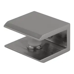 CRL FA10CH Polished Chrome Square Interior Shower Shelf Clamp