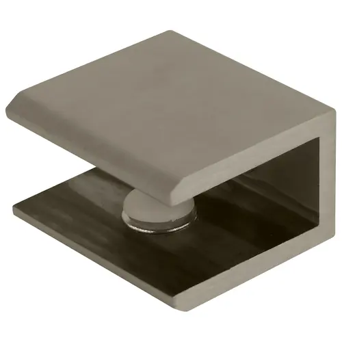 CRL Brushed Nickel Square Interior Shower Shelf Clamp